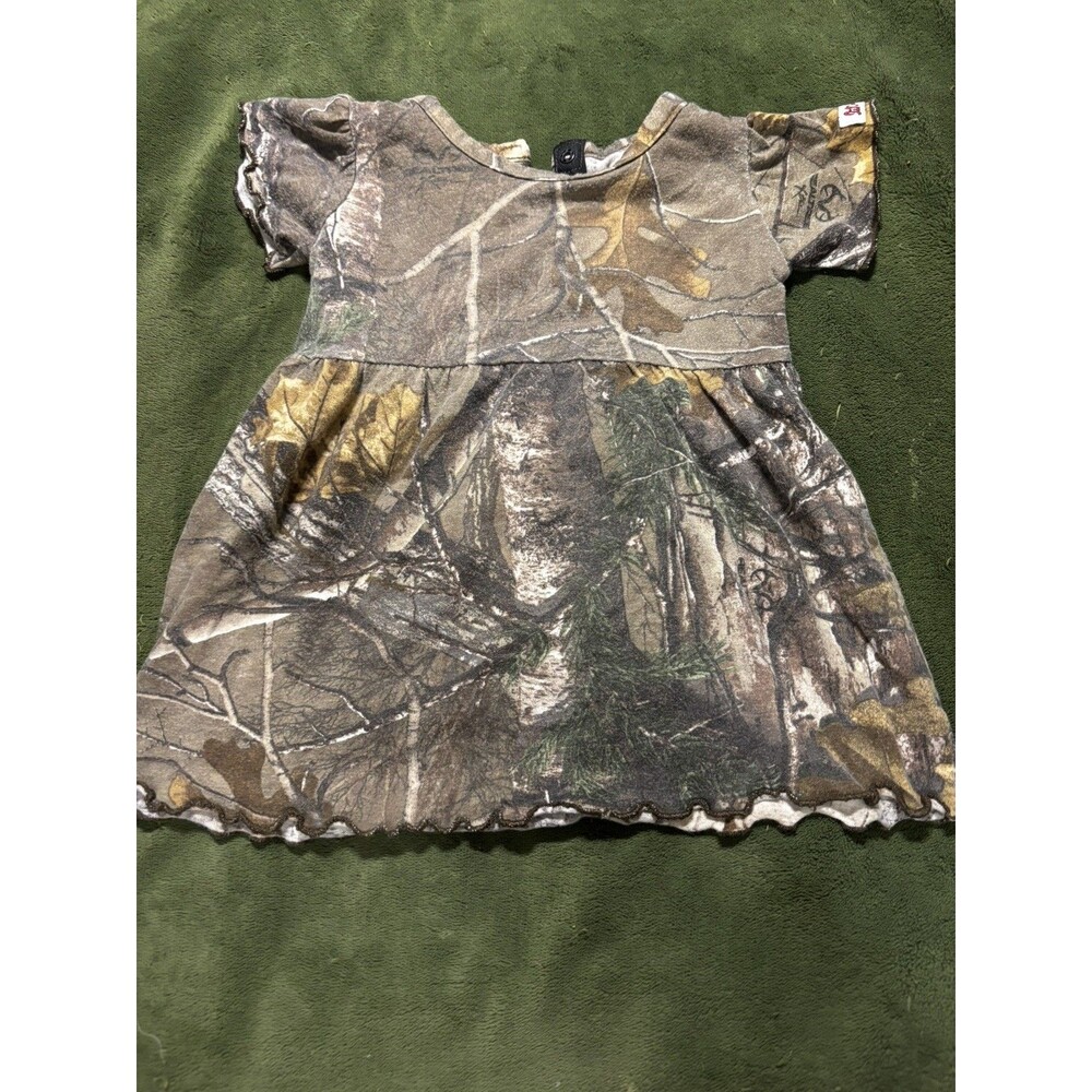 Lil Joey Baby Girl's Infant Camouflage Dress Size 0-3 Months Hunting Camo